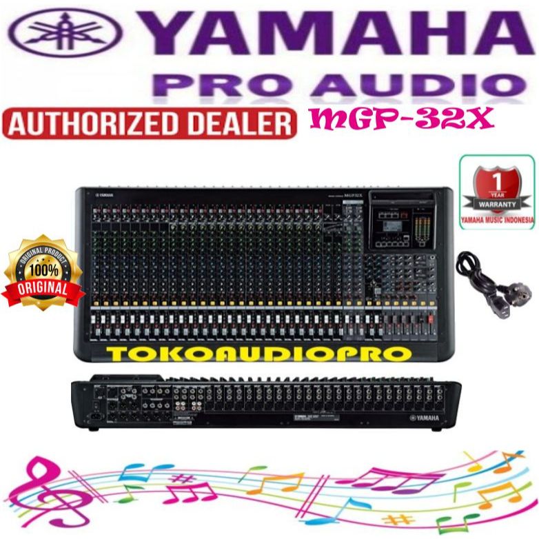 Mixer Yamaha MGP32X  32-Channel Analog Mixer with Effect MGP-32x