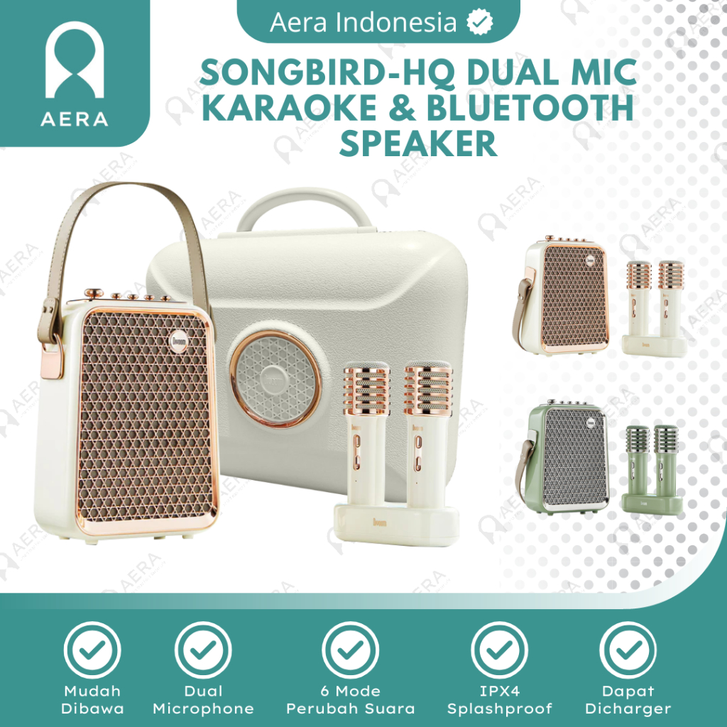 Speaker Karaoke Songbird With 2 Mic | Speaker Karaoke Bluetooth Portable | Speaker Karaoke Portable