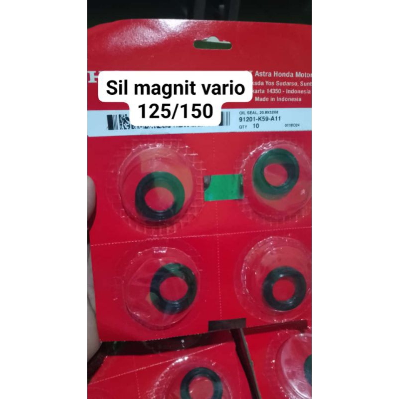 91201-KWN-902  91201-K59 oil sil seal Magnit Honda vario 125 150  20.8 X 32 X 6 ori asli ahm