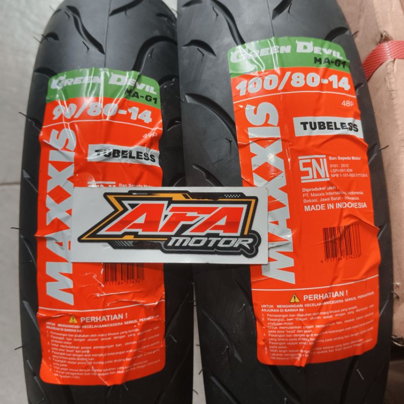 MAXXIS GREEN DEVIL 90/80-14 100/80-14 RING 14 ORIGINAL MAXXIS