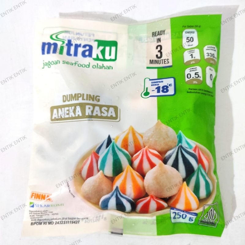 

Aneka Dumpling Rasa Mitraku 250gr Mitra Ku