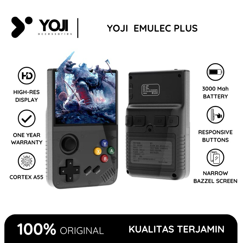 YOJI Emulac plus 128gb game emulator premium IPS Screen PSP NS PS1 NES SNES MEGADRIVE GBA Arcade gam
