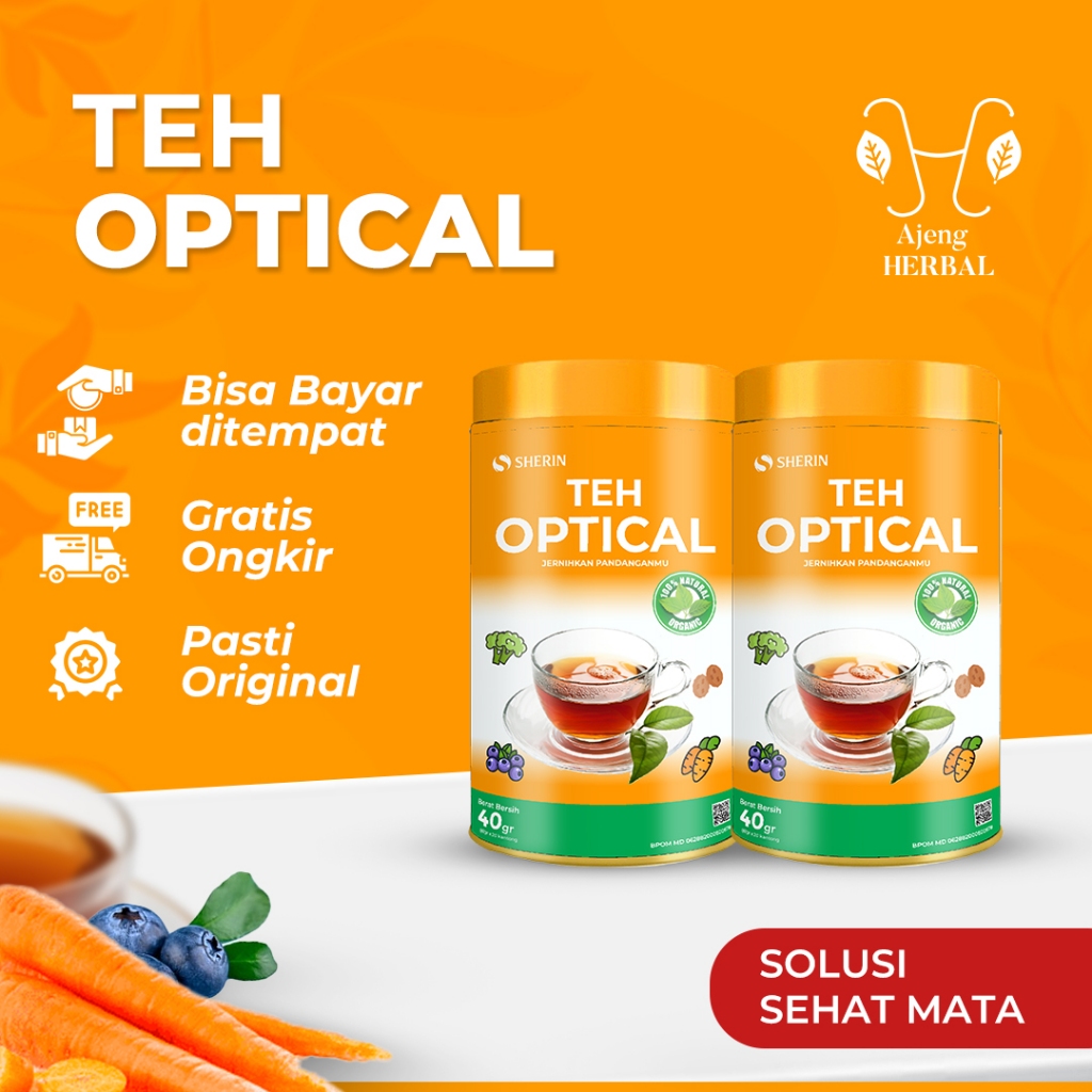 

PROMO Sherin Teh Optical 2 pcs | Herbal alami untuk Kesehatan Mata | Isi 20 kantong