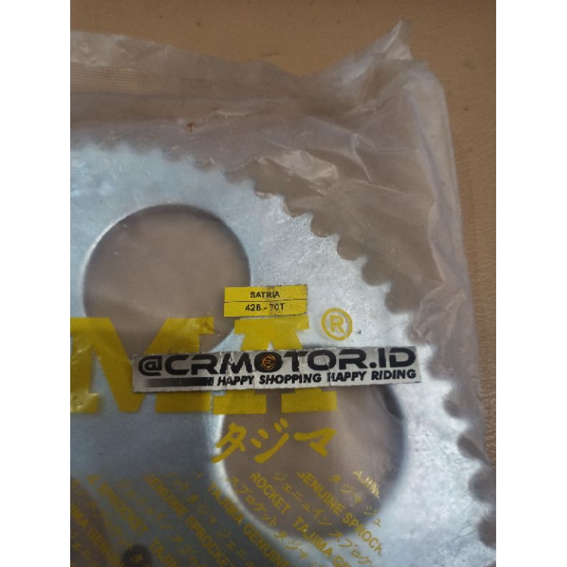 Gigi gear ger gir rantai belakang satria 2 tak fu lama rc Shogun smash 428 70T 70 T Tajima