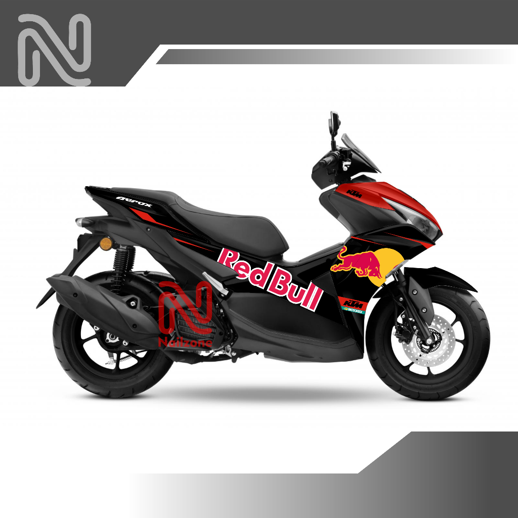Custom sticker Decal full body YAMAHA AEROX 155 REDBULL