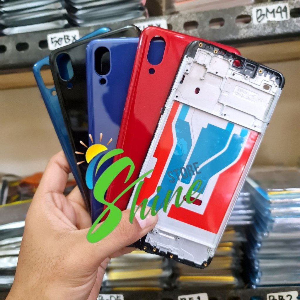 Casing Housing Fullset HP Samsung Galaxy A10S SM-A107F Backdoor + Frame LCD Bekdor Kesing Full Set