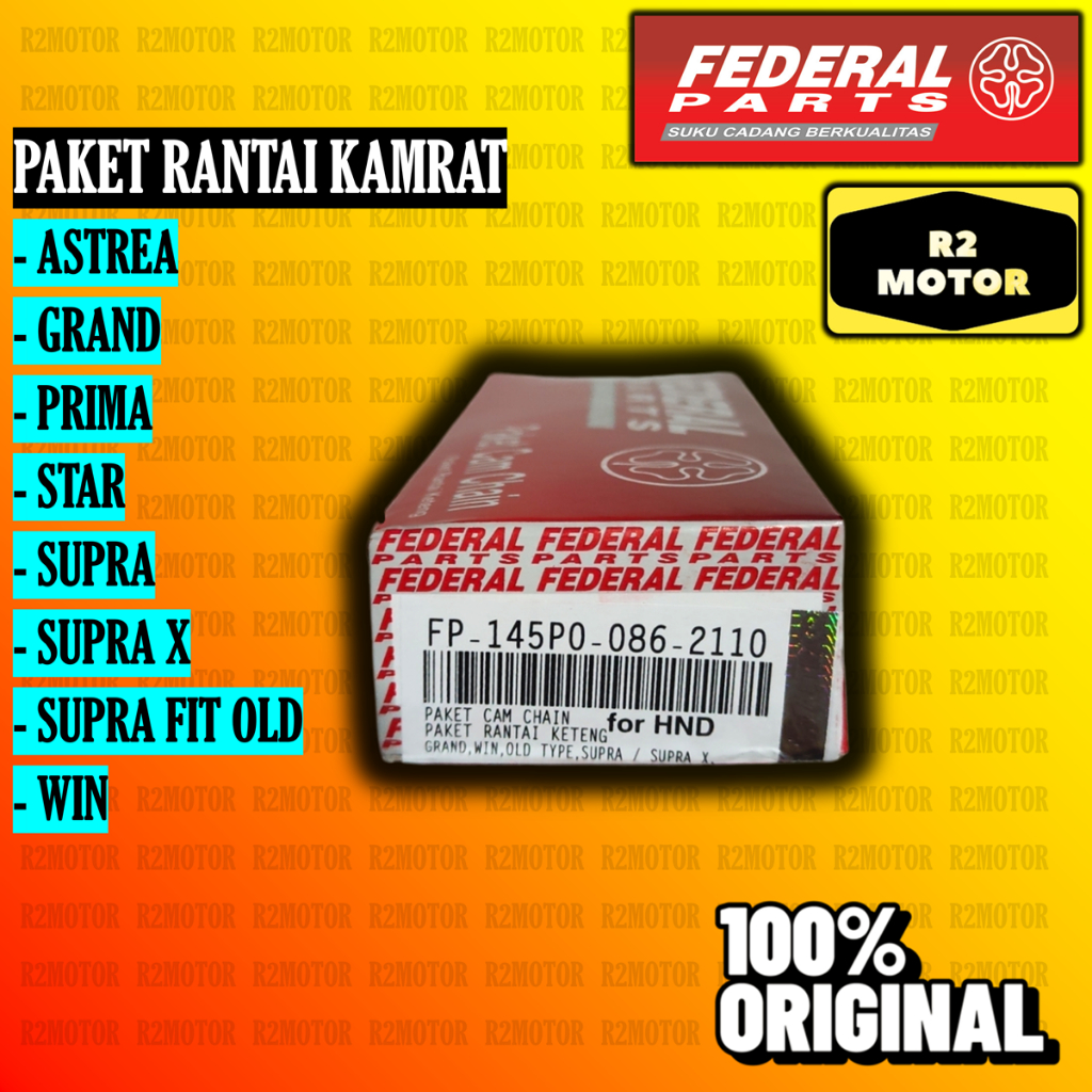 FP PAKET RANTAI KAMRAT KETENG SET 086 FEDERAL ASTREA GRAND PRIMA STAR SUPRA X FIT OLD LAMA WIN ORIGI