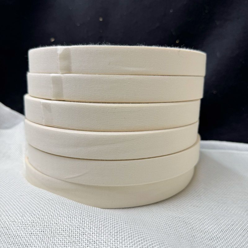 

100 METER - Size 2.5 cm | LABEL PITA KATUN POLOS CREAM | LABEL HIJAB | BAJU