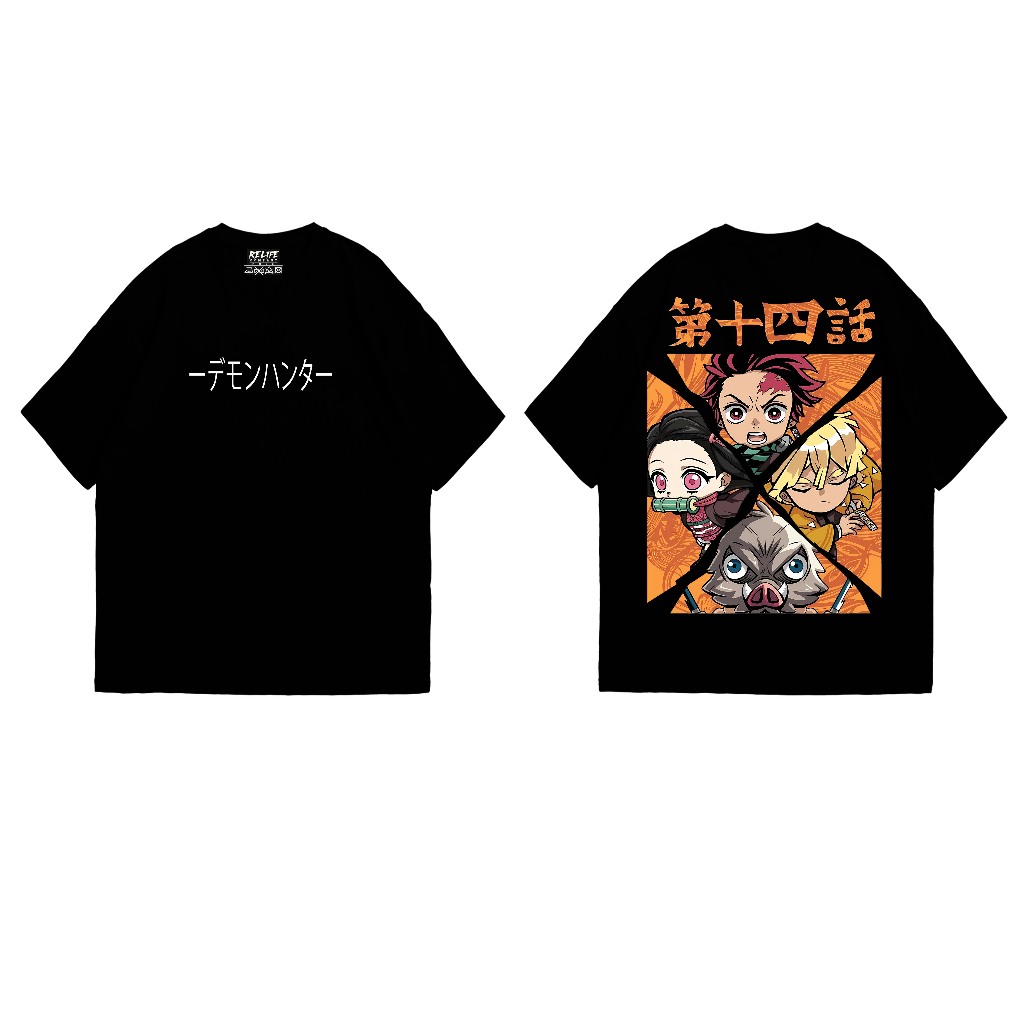 Relife - Demon Slayer | Baju Design Anime | Baju Design Depan Belakang