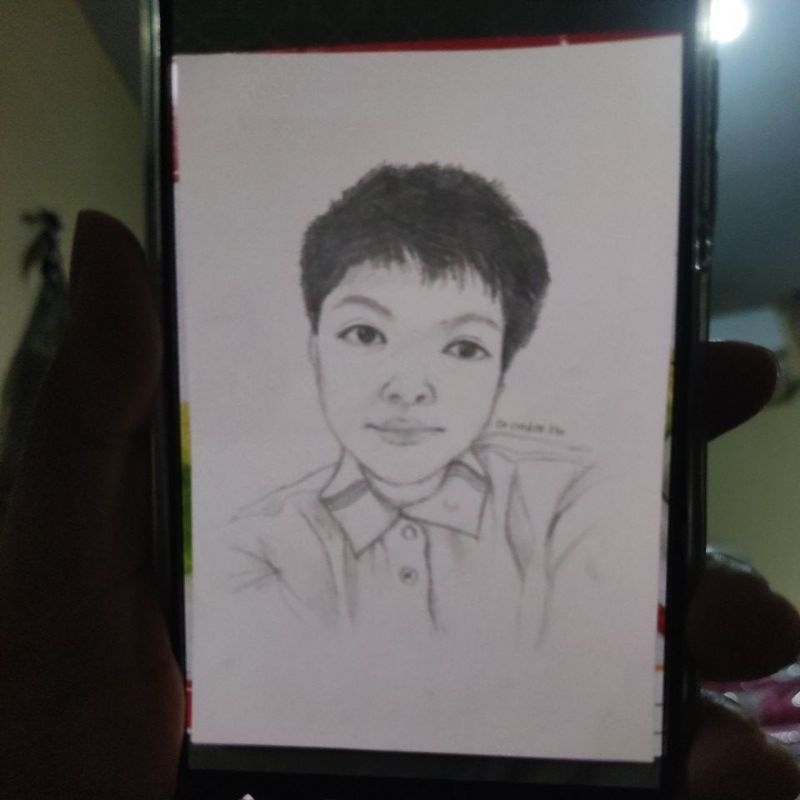 

Jasa lukis wajah (hitam putih) ukuran A4