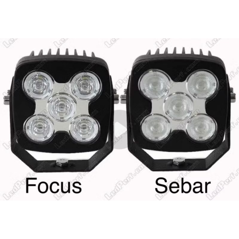 lampu kerja 50 watt 5 LED / work lamp cree 50 watt putih