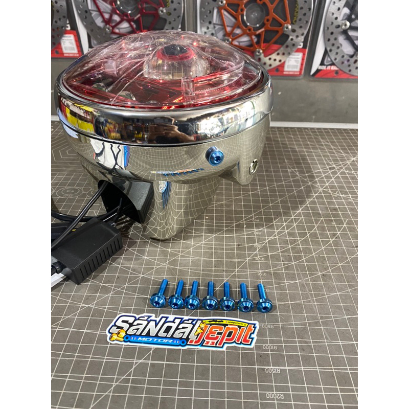 BAUT TITANIUM BATOK LAMPU NINJA SS MEGAPRO TIGER REVO BAUT TITANIUM RING BATOK LAMPU NINJA SS TIGER 