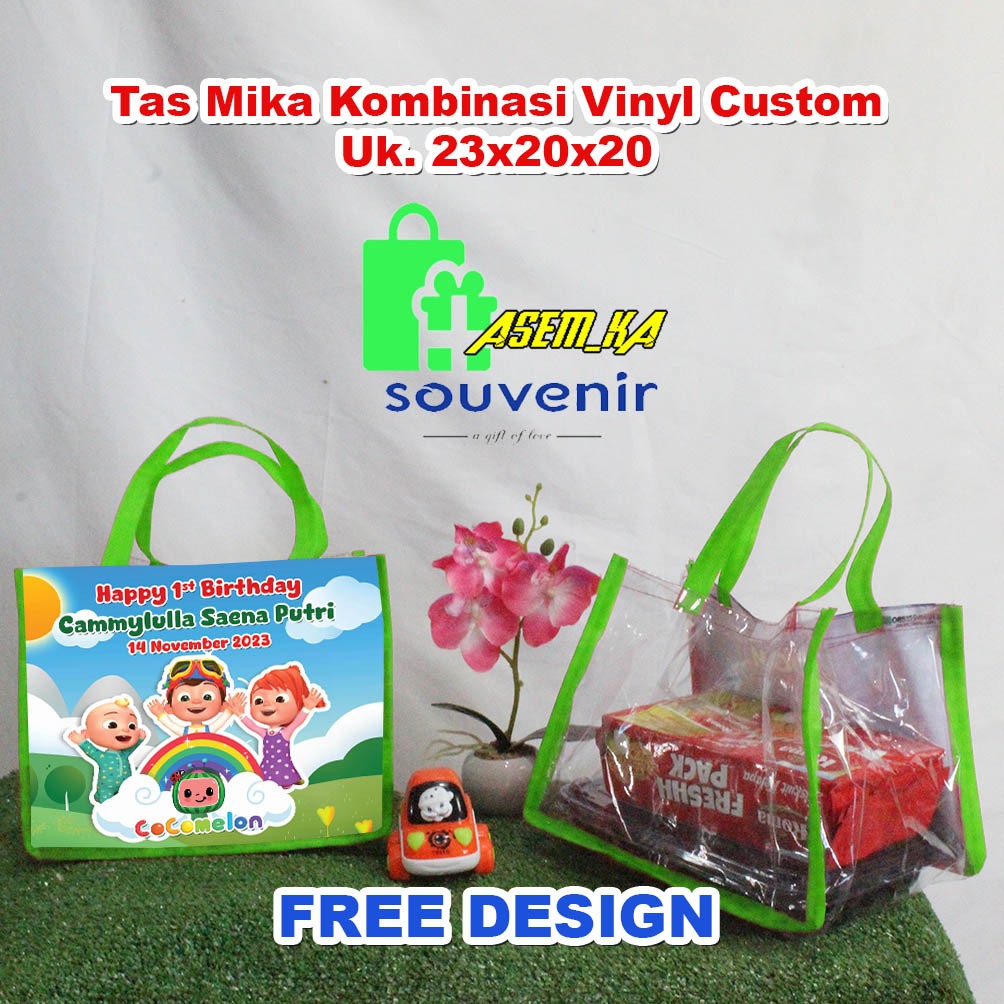 

TAS GOODIE BAG ULTAH CUSTOM FULL MIKA UK 23 X 20 X 20 (PxLxT) MUAT BOX 20