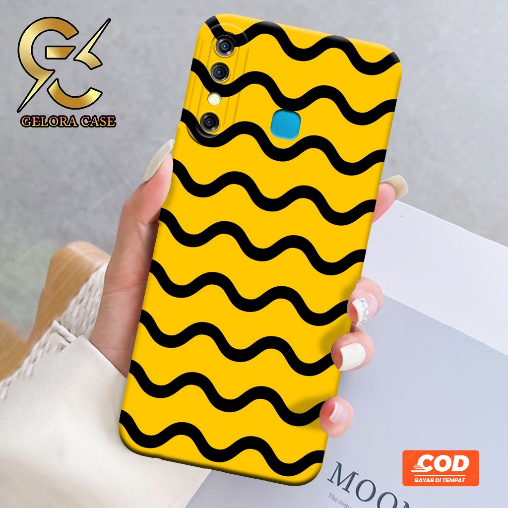 Softcase Infinix Hot 8 - Geloracase - Casing Infinix Hot 8 - Motif case Abstrak -Infinix - Softcase 