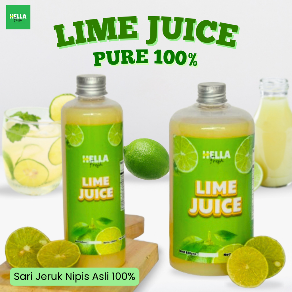 

Hella Fresh Jeruk Nipis Peras Asli / Lime Juice Halal / Air Jeruk Nipis Original Diet Detok Sehat