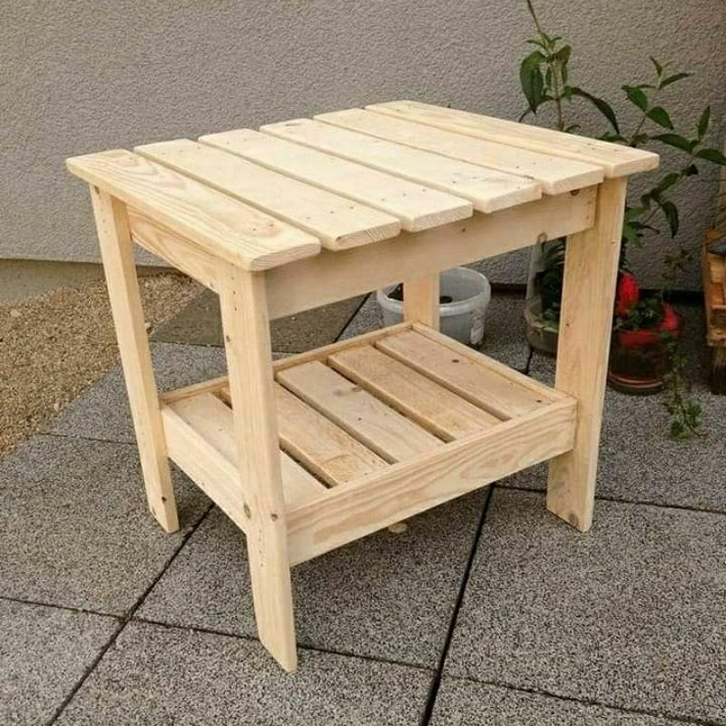Meja Kayu Meja Palet Rak Buku Palet Tempat Penyimpanan Barang