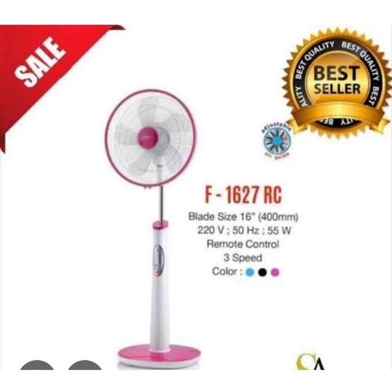 Kipas angin berdiri maspion remote F 1627 RC 16inc