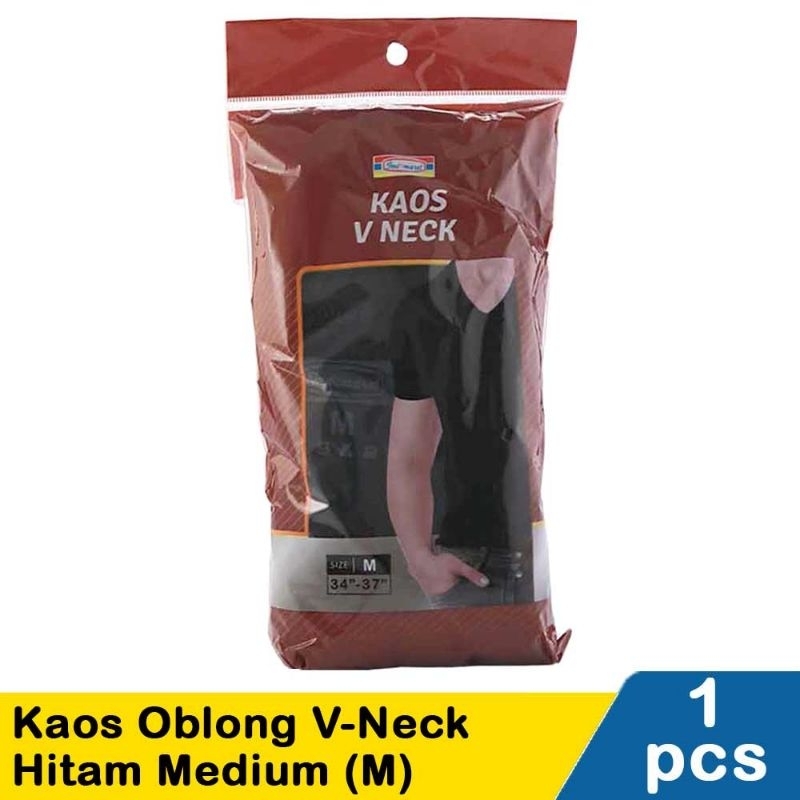 Indomaret Kaos Oblong V-Neck Hitam M
