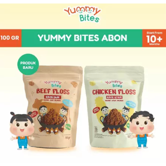 

Ay00! Yummy Bites Abon Mpasi & Anak 100 GR Abon Ayam, Abon Sapi - BB Booster - NO MSG abon bayi