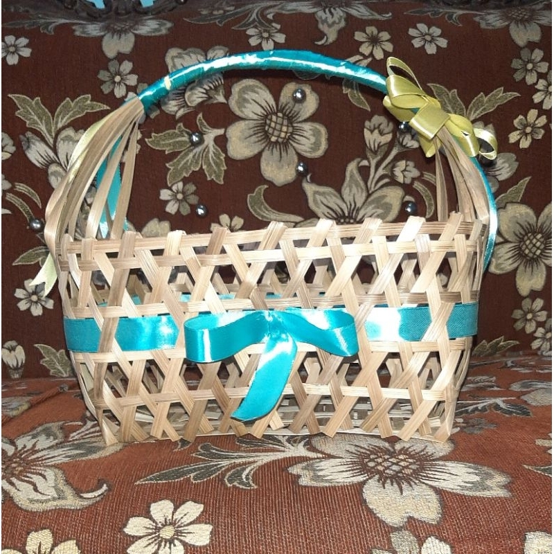 Keranjang Parsel Anyaman Bambu