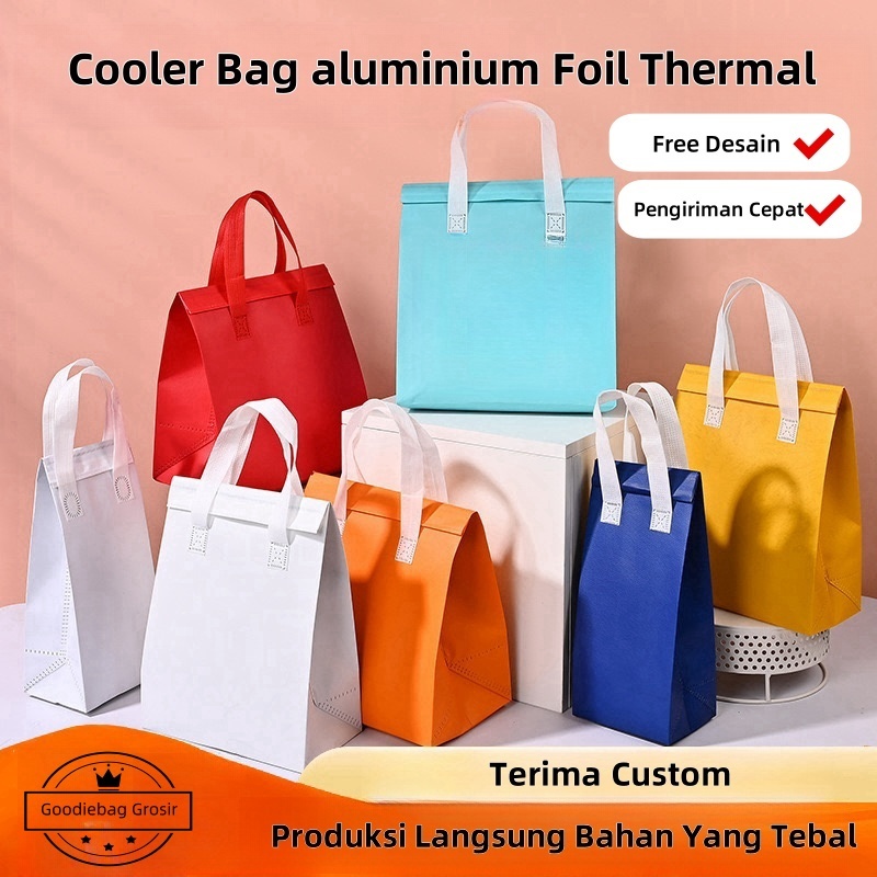 Coller Bag Aluminium Foil Thermal / Tas Bekal Makanan Anti Air Tahan Panas Dan Dingin / Thermal Cool