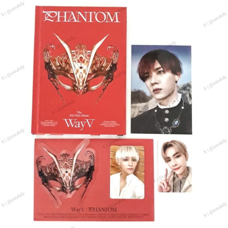 WayV Phantom Album Overture Ver. Merah Official Yangyang Xiaojun POB Photocard