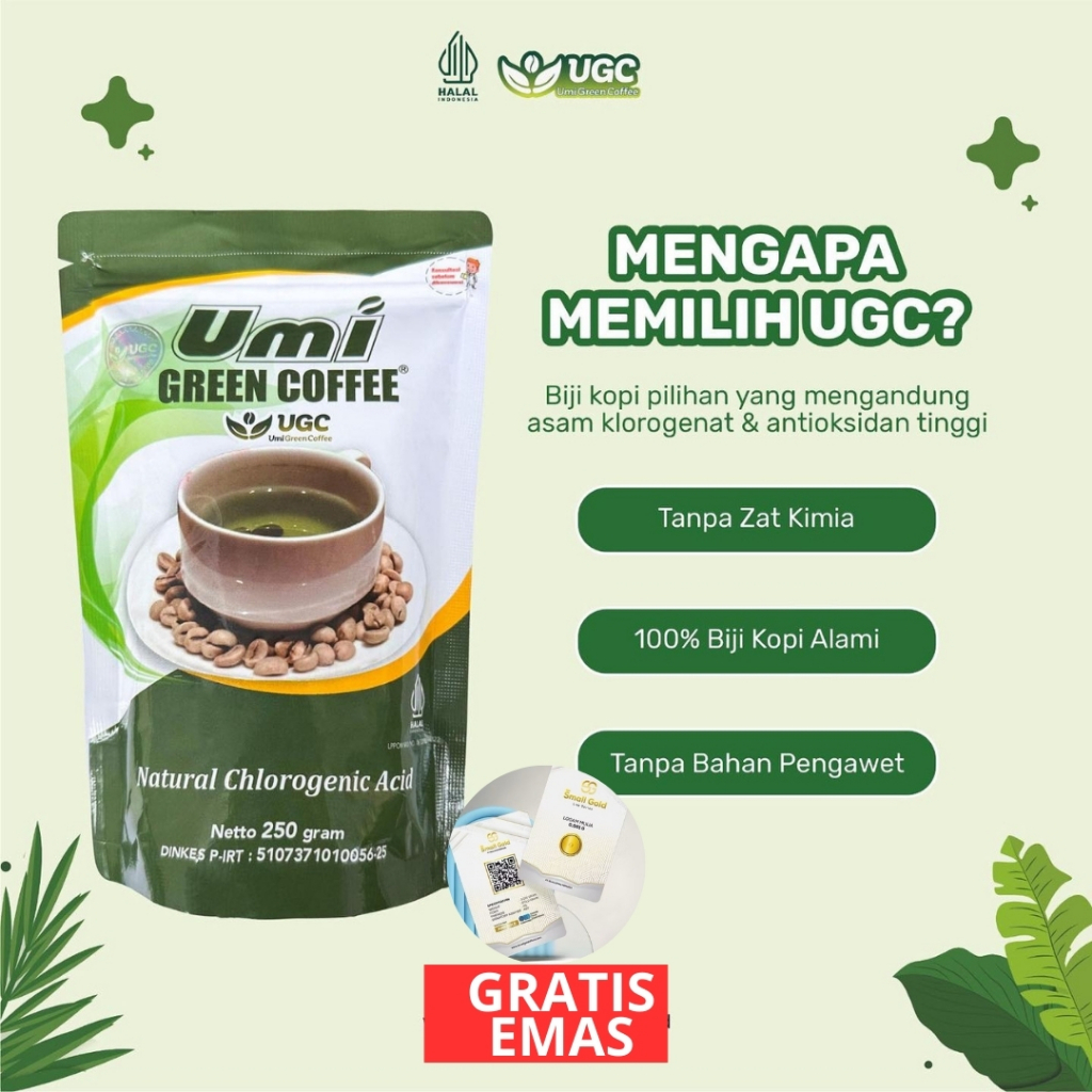 Umi Green Coffee Original 100% Distributor Resmi, Ummi Green Coffee Pelangsing Kesehatan