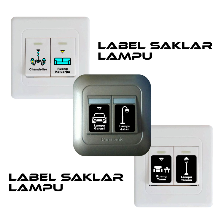 

Stiker Penanda Switch Lampu Stiker Untuk Saklar Lampu