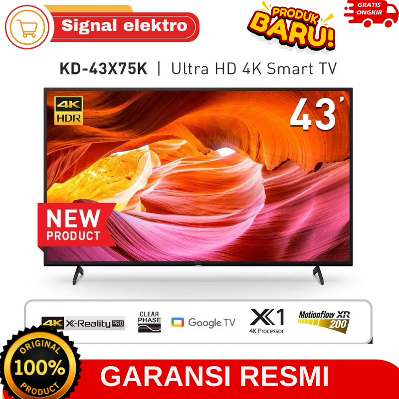 SONY TV 43X75K 4K UHD HDR Android TV 43 Inch KD-43X75K