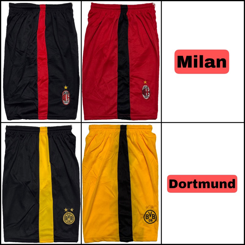 Celana Bola Milan Dortmund / Kolor Bola Milan Dortmund