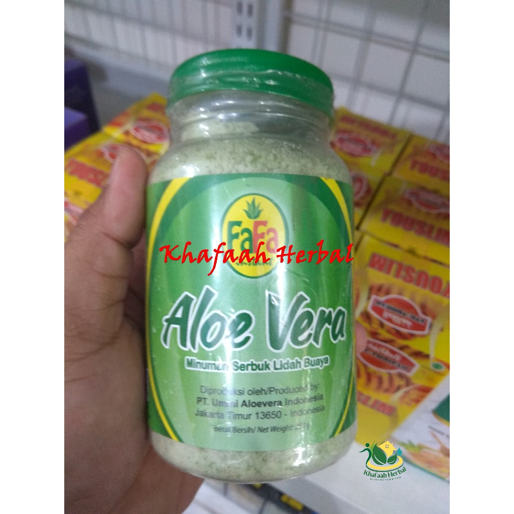 

Minuman Bubuk Serbuk Lidah Buaya Aloe Vera Fafa Instan 250 gram Lidah Buaya Serbuk Instan