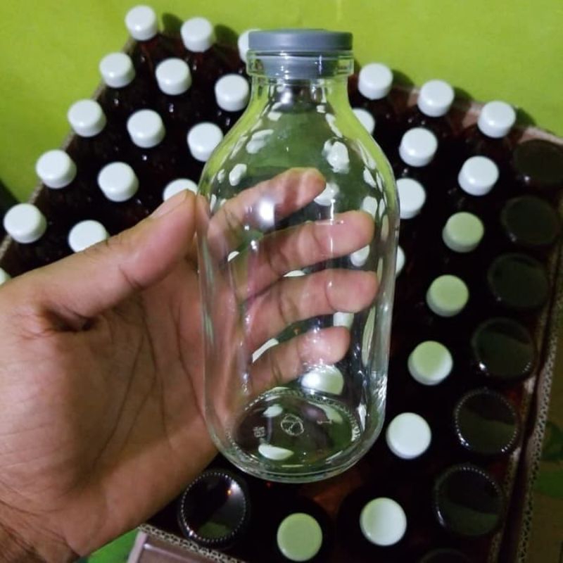 Botol kaca Asi 250ml atau Botol infus