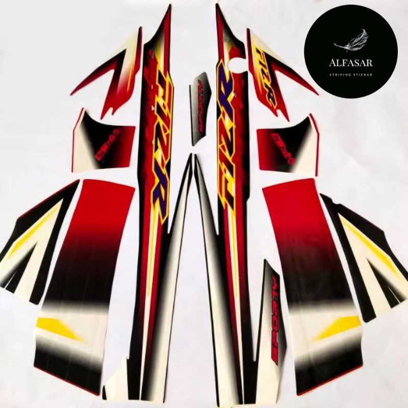 STICKER Striping YAMAHA FIZ R Sporty 2003 Merah Hitam