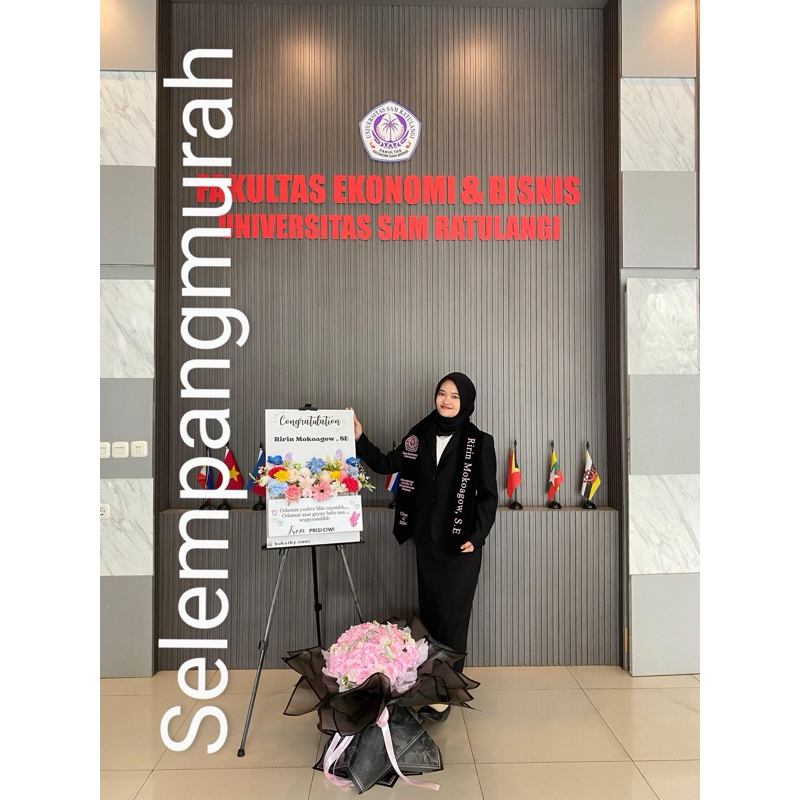 (1 Hari Jadi) Selempang Wisuda Leher Bludru