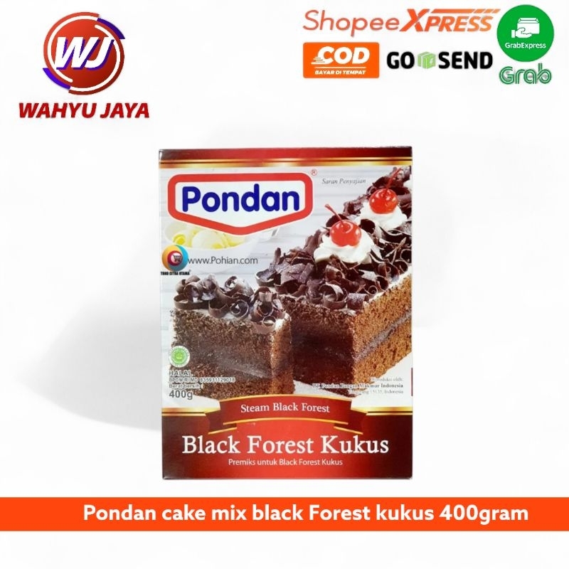 

pondan cake mix black forest kukus 400 gram