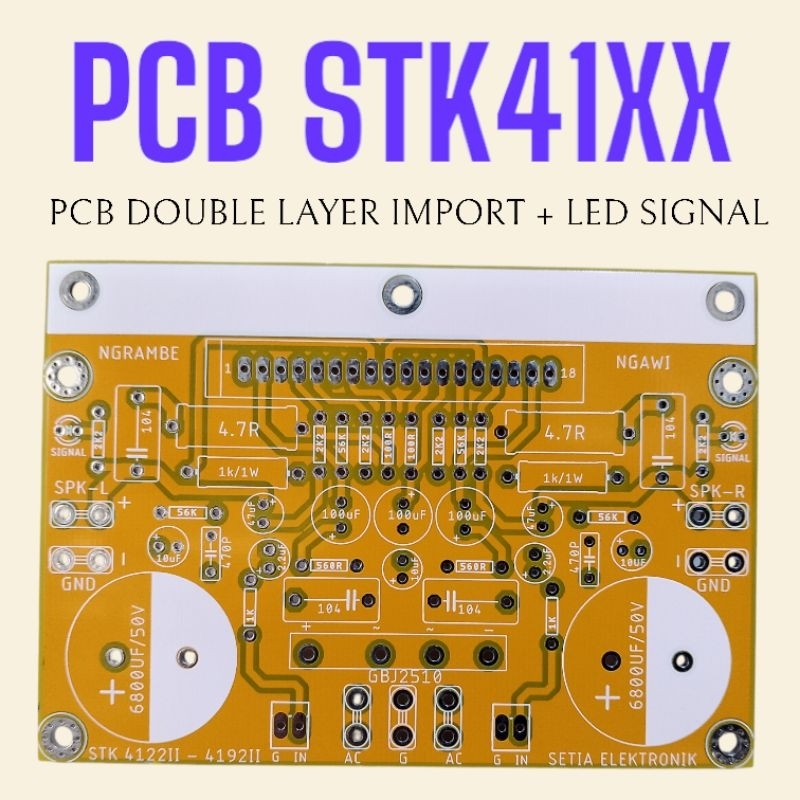 PCB STK DOUBLE LAYER STK4121 STK4122 STK4131 STK4132 STK4141 STK4142 STK4151 STK4152 STK4162 STK4172