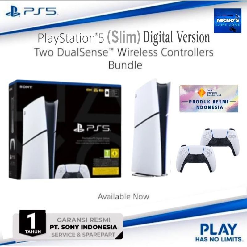 PS5 Slim Sony Playstation5 Digital Version Garansi Resmi Sony Indonesia