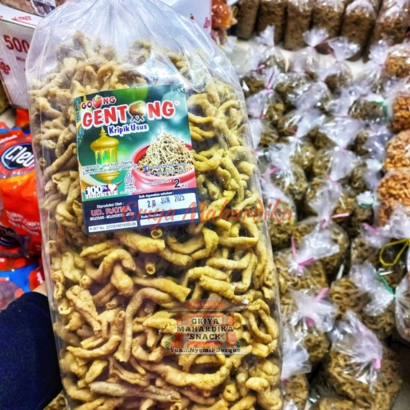 

Keripik Usus Ayam Cap Gentong 1 bal 2 kg ( Exp JUNI 25)