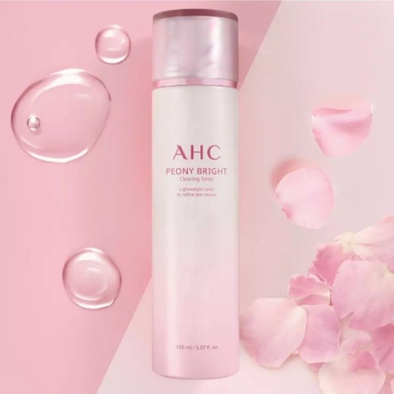 AHC Peony Bright Clearing Toner 150mL Toner Clearing Toner Eksfoliasi Toner Exfoliasi