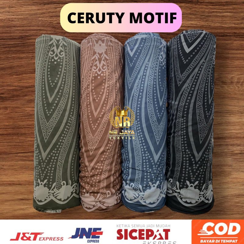 kain ceruty/ceruti motif ELENA meteran premium