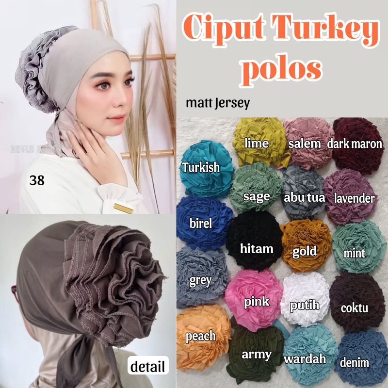 Ciput Inner Turkey / Ciput Bahan Jersey