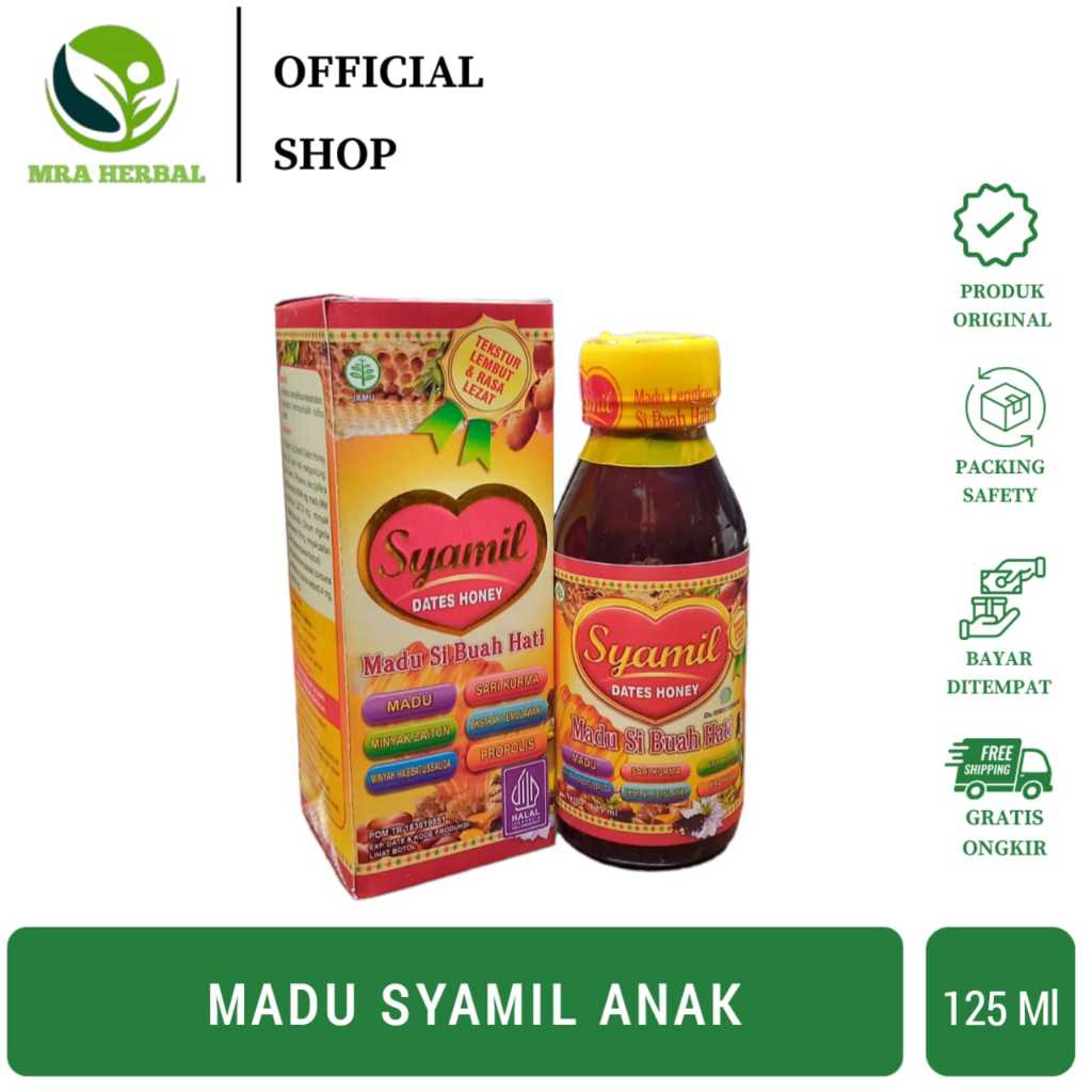 

Madu Syamil Anak 125 Ml | Syamil Dates Honey Madu Si Buah Hati | Syamil Anak Original