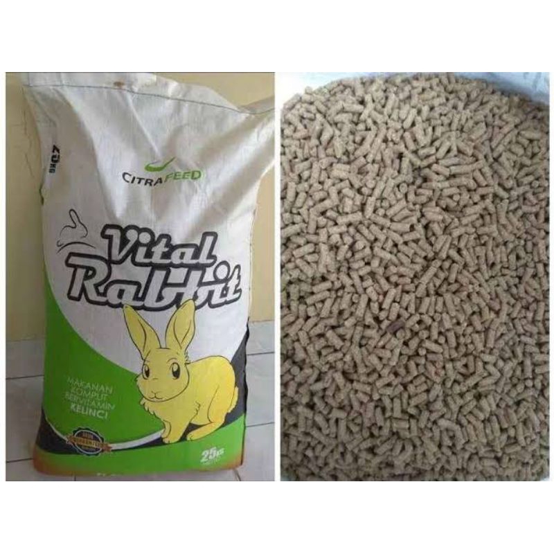 Vital Rabbit pelet makanan kelinci 1kg