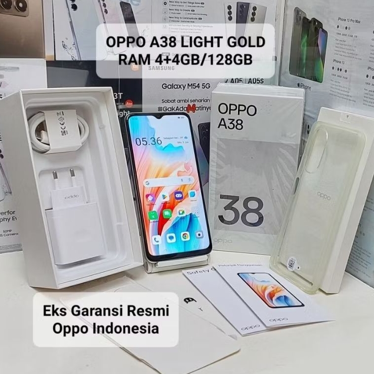 Oppo A38 4G Ram 4+4GB/128GB Second Fullset Mulus Garansi Resmi Oppo Indonesia