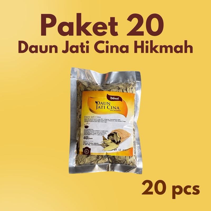 

[ PAKET 20 Pcs ] Teh Peluntur Lemak / Daun Jati Cina Teh Pelangsing