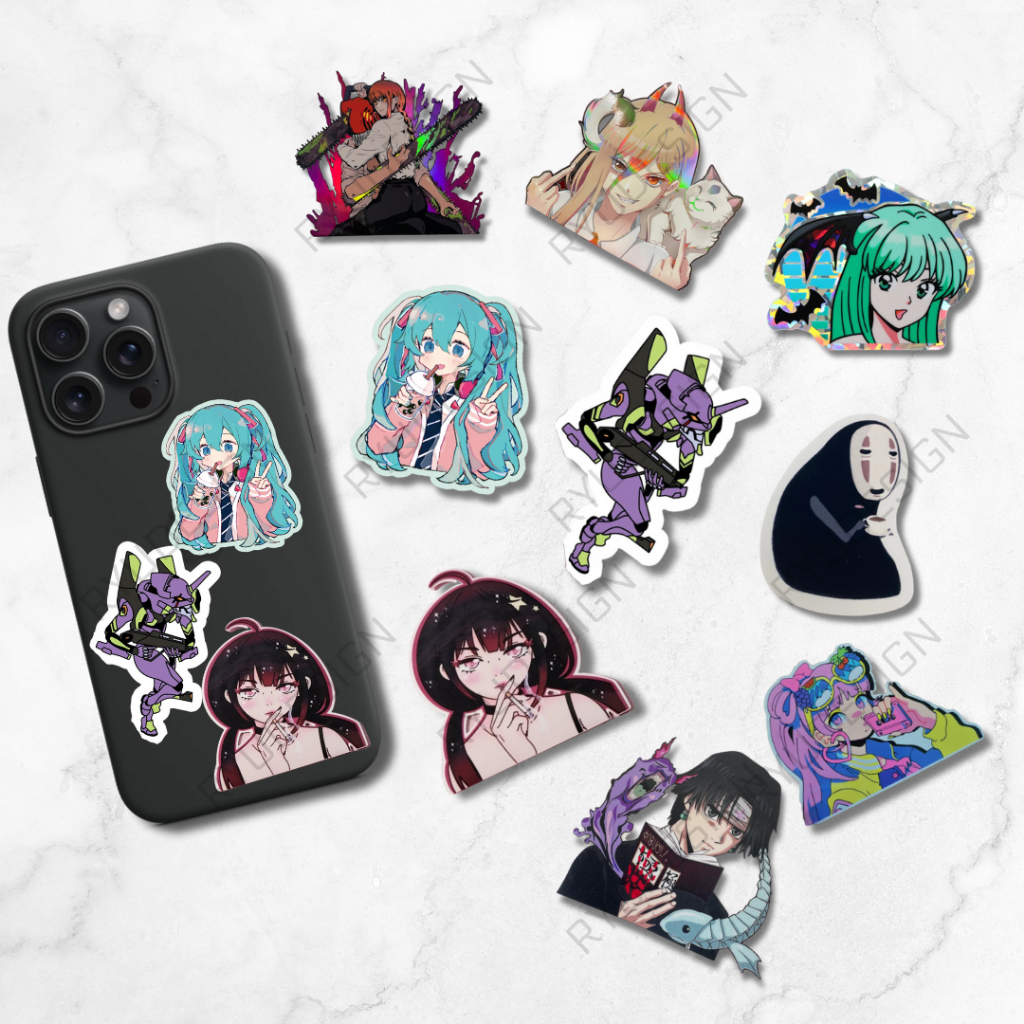 

Sticker Stiker Aesthetic Anime Random Morrigan Denji Makima Power Chainsaw Man Hatsune Miku Moe Moe Spirited Away Retro Girl Chrollo Motor Anti Air Pcs Diecut