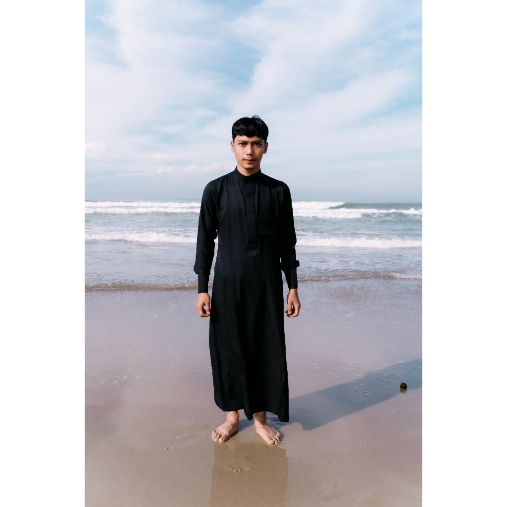 SAFEEQ THOBE DUAASUJUD | BLACK SLIMFIT