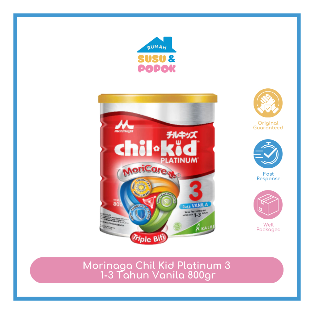 Morinaga Chil Kid Platinum 3 1-3 Tahun Vanila 800gr