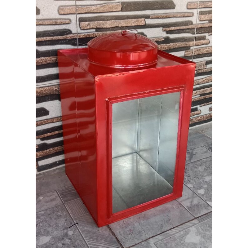 kaleng kerupuk besar/kaleng kerupuk jadul 23x35cm