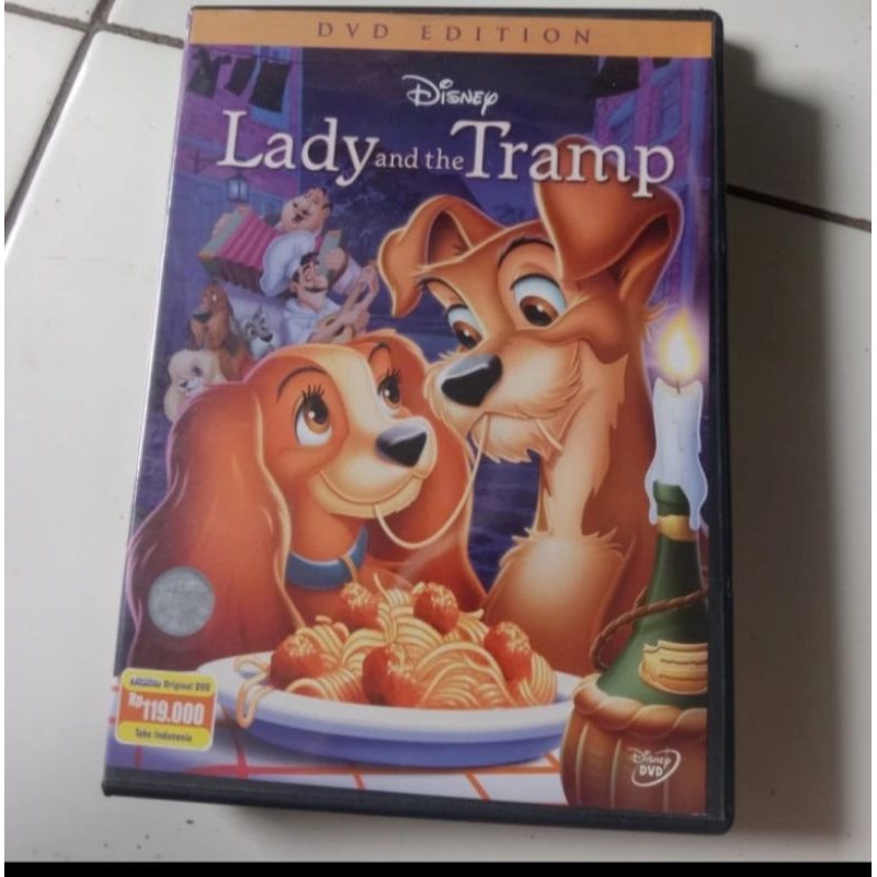 DVD ORIGINAL Animasi LADY AND  THE TRAMP + Pin Teks Indonesia